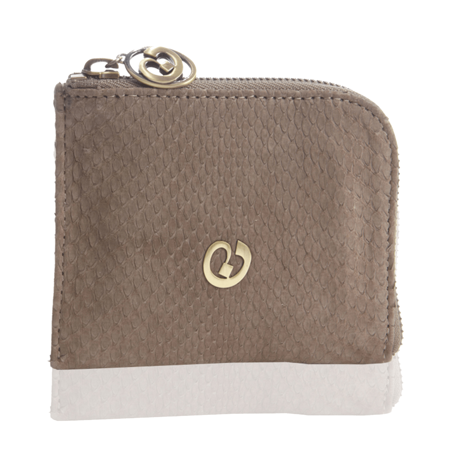 FL by NADA SAWAYA Wallet Small Square Zip-Around Python Wallet
