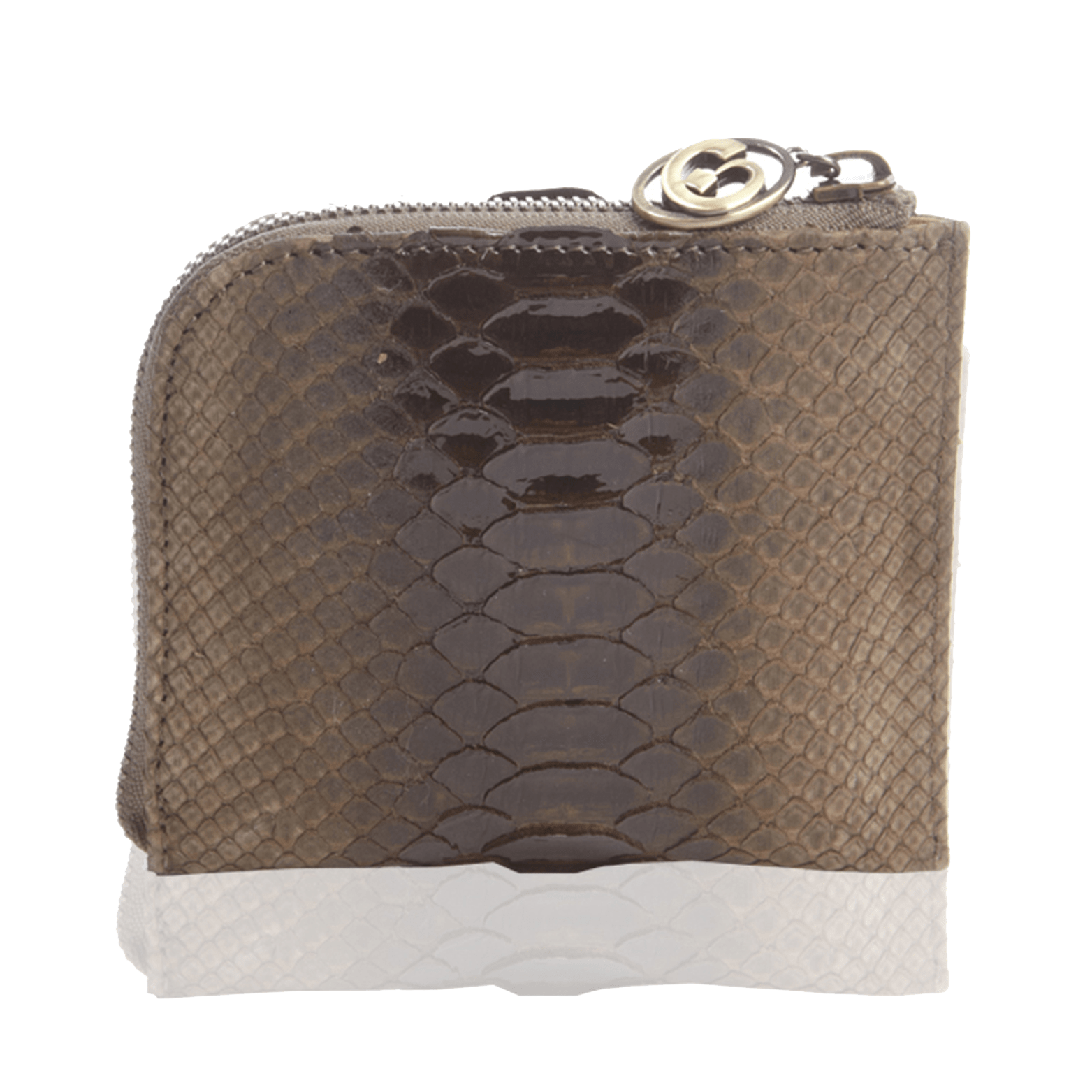 FL by NADA SAWAYA Wallet Small Square Zip-Around Python Wallet