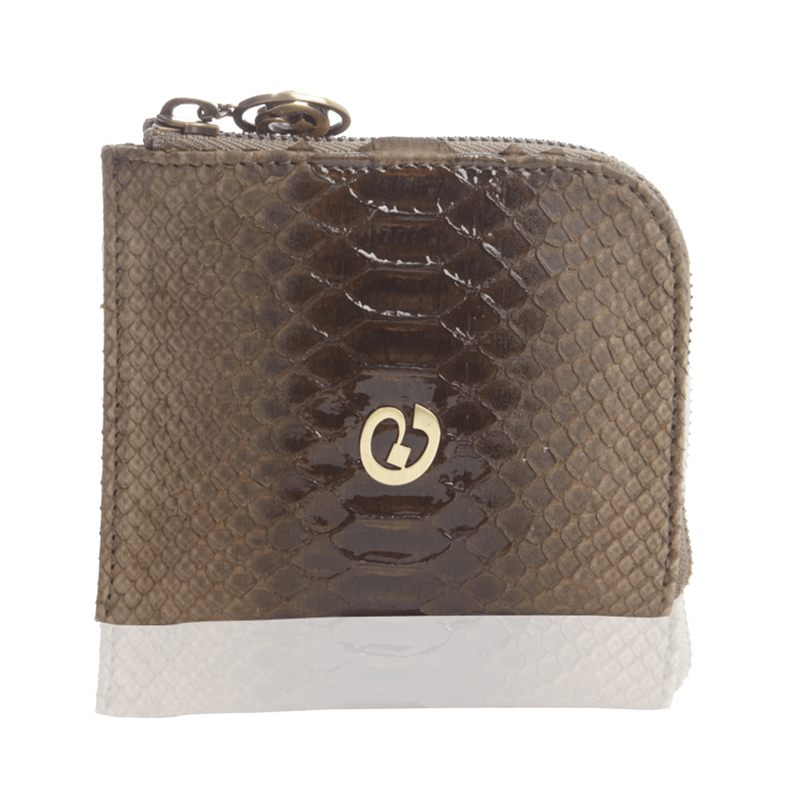 FL by NADA SAWAYA Wallet Small Square Zip-Around Python Wallet