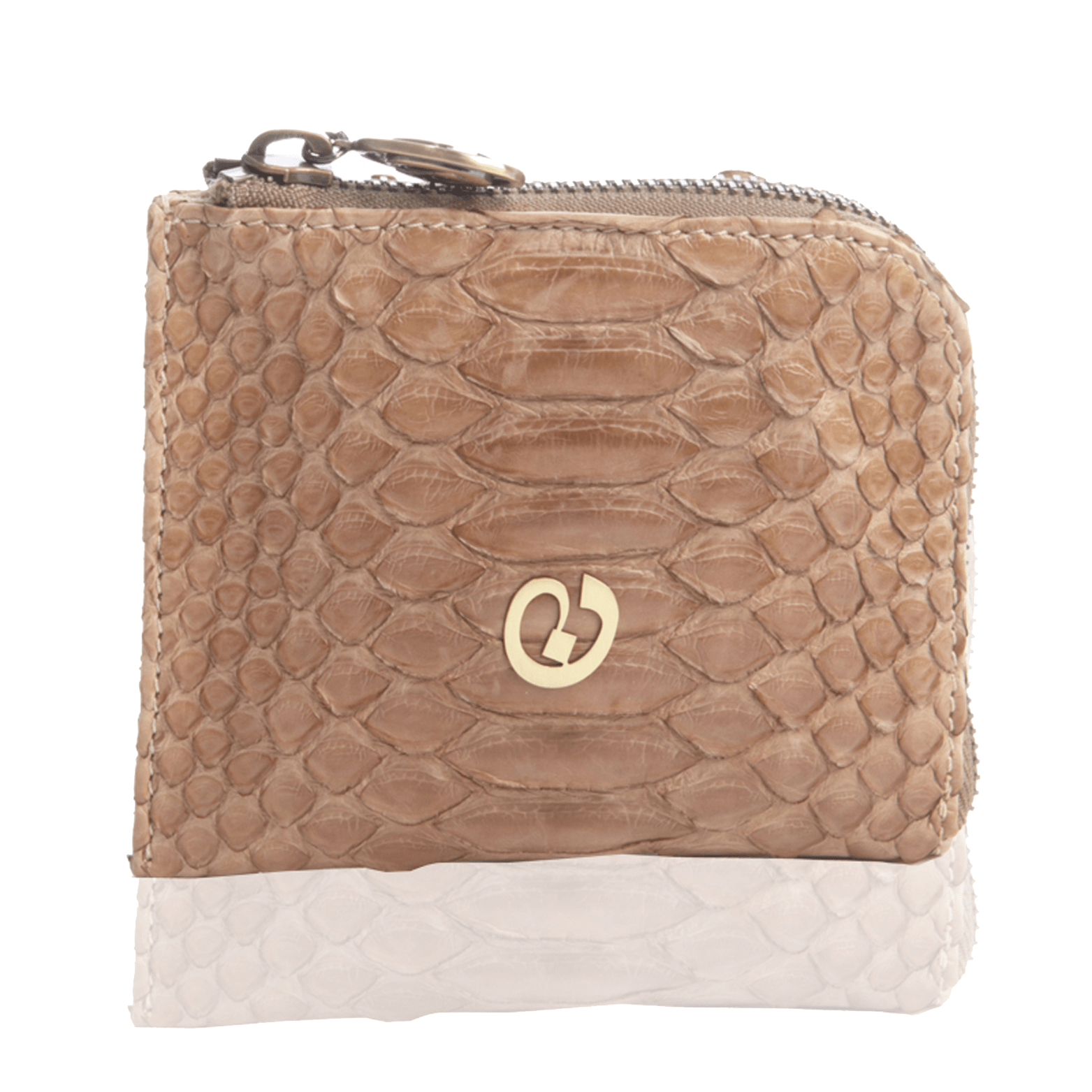 FL by NADA SAWAYA Wallet Small Square Zip-Around Python Wallet