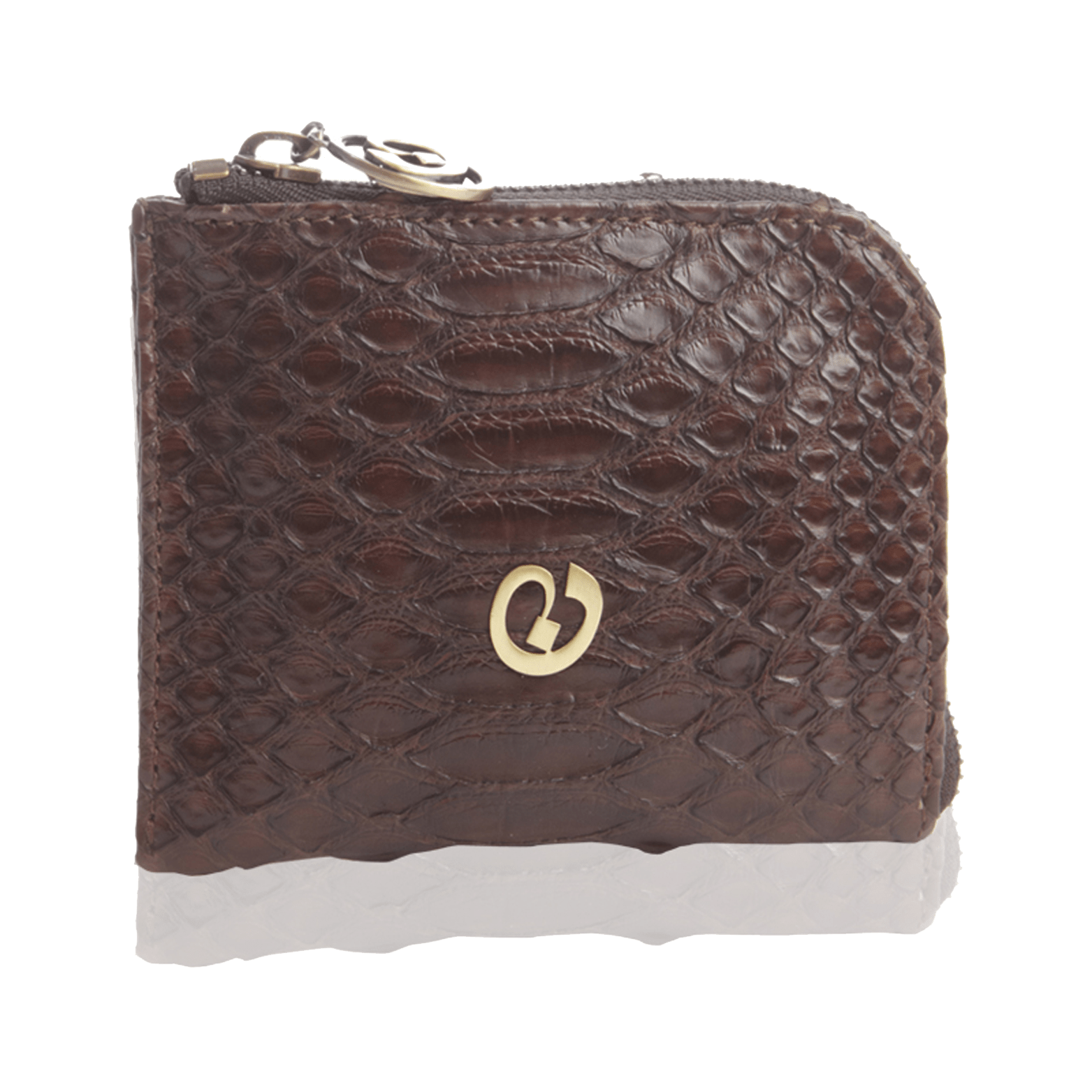 FL by NADA SAWAYA Wallet Small Square Zip-Around Python Wallet