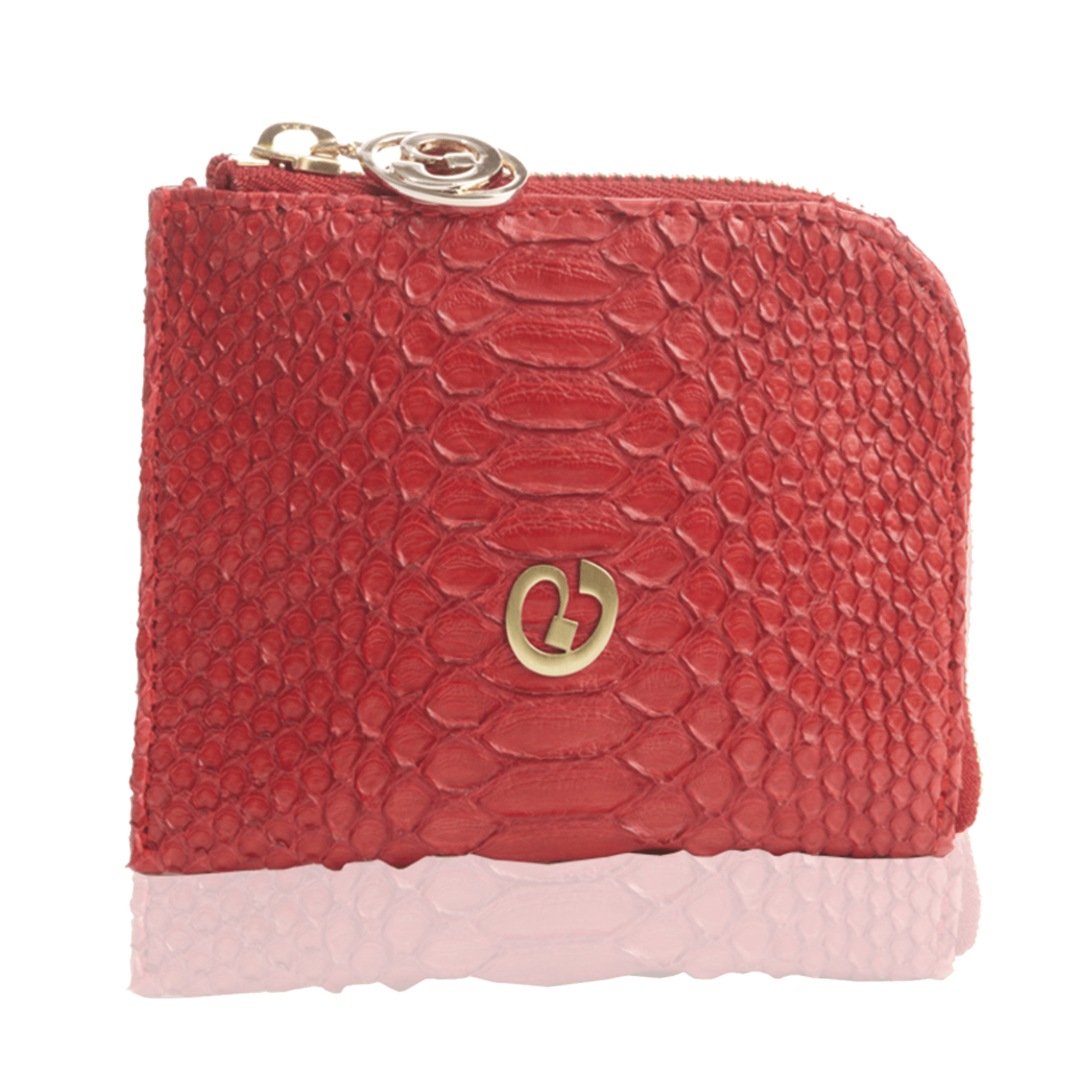 FL by NADA SAWAYA Wallet Small Square Zip-Around Python Wallet