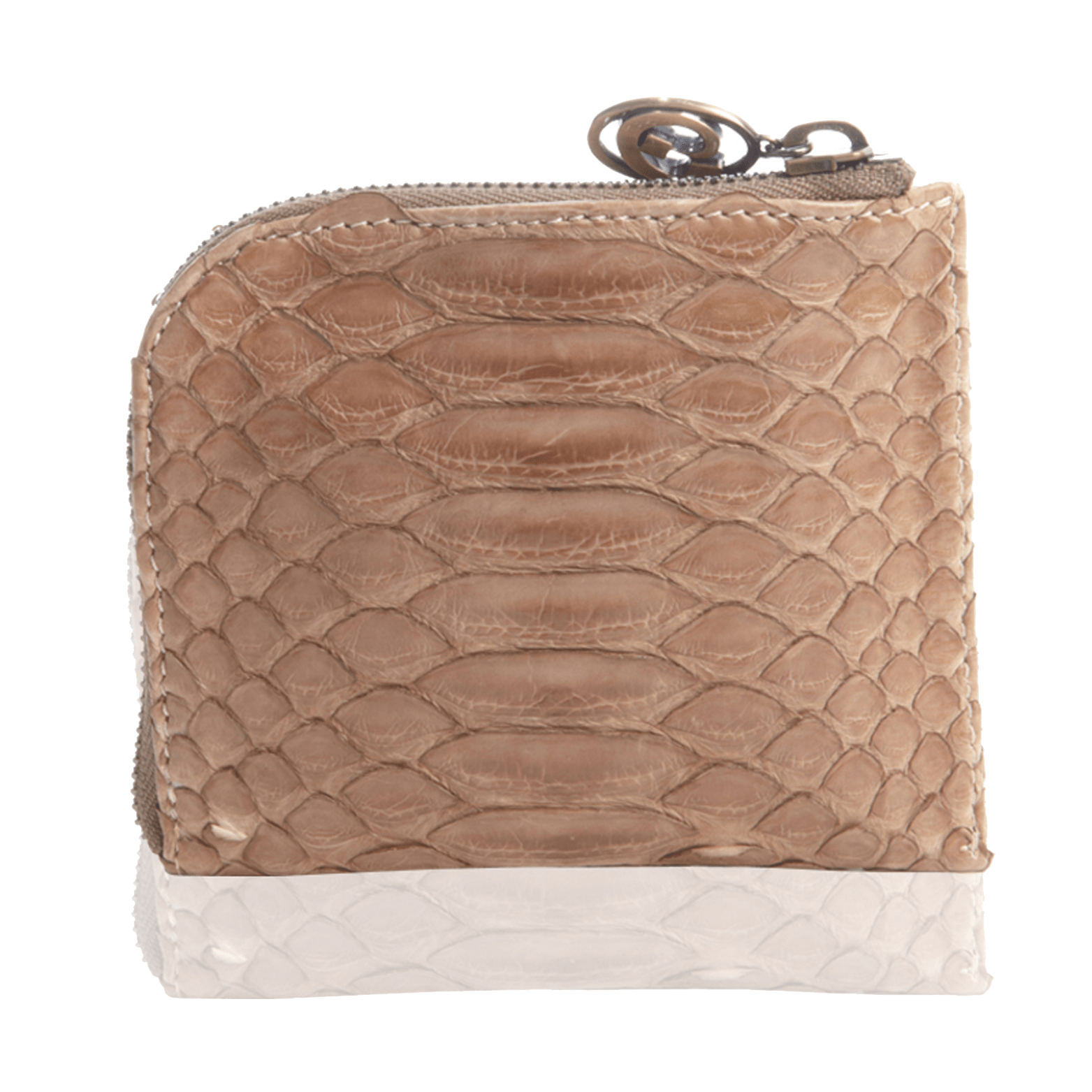 FL by NADA SAWAYA Wallet Small Square Zip-Around Python Wallet