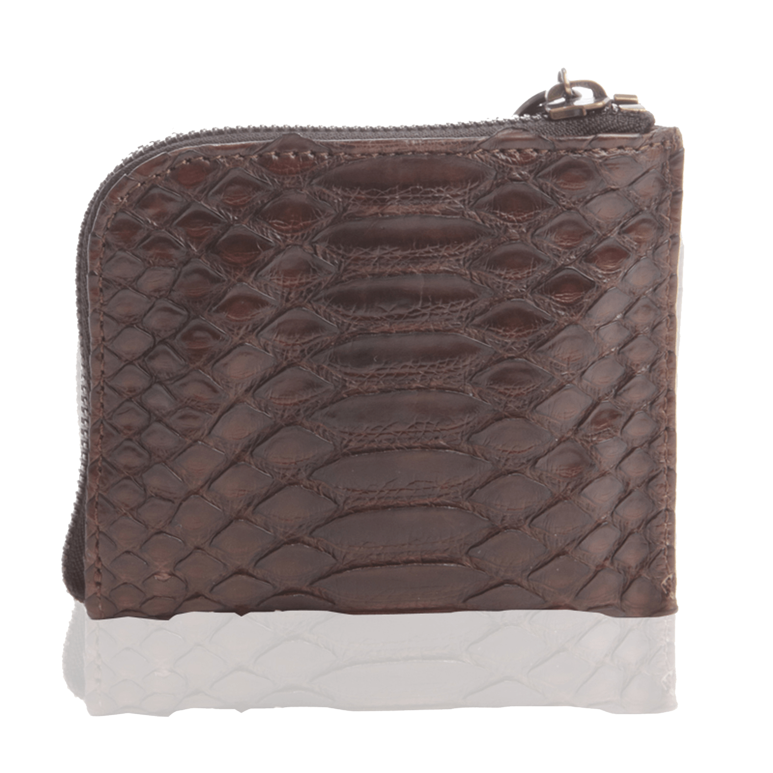FL by NADA SAWAYA Wallet Small Square Zip-Around Python Wallet