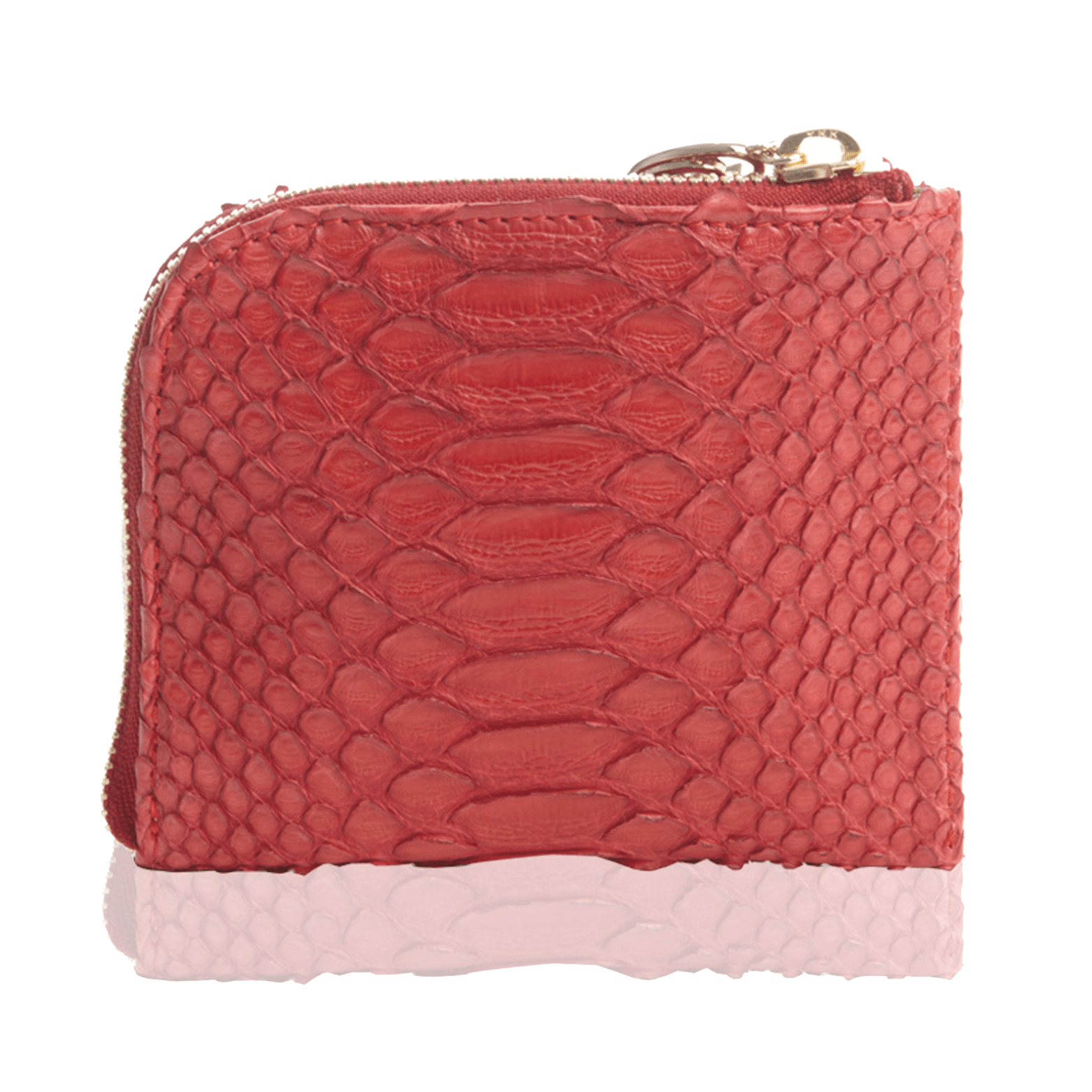 FL by NADA SAWAYA Wallet Small Square Zip-Around Python Wallet