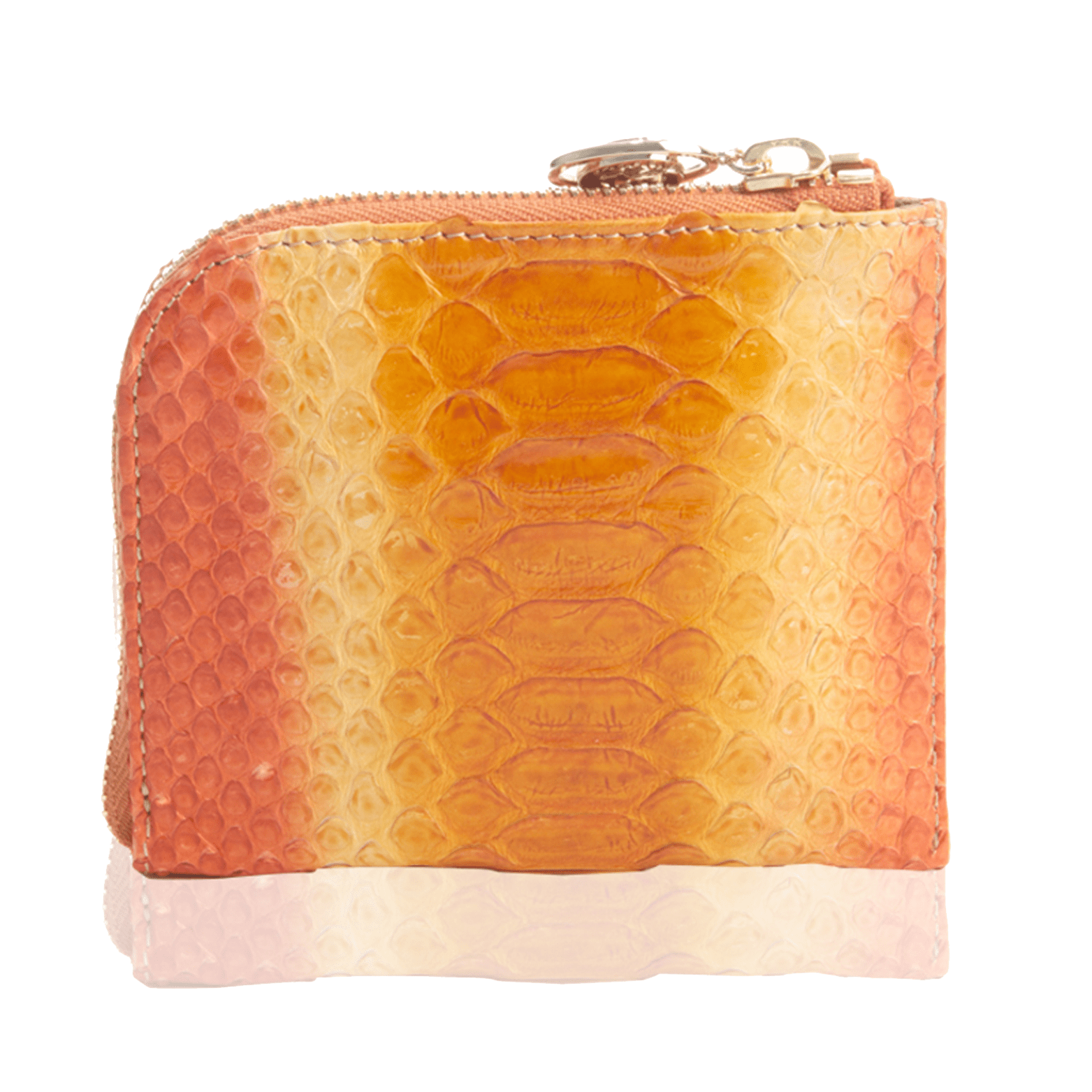 FL by NADA SAWAYA Wallet Small Square Zip-Around Python Wallet