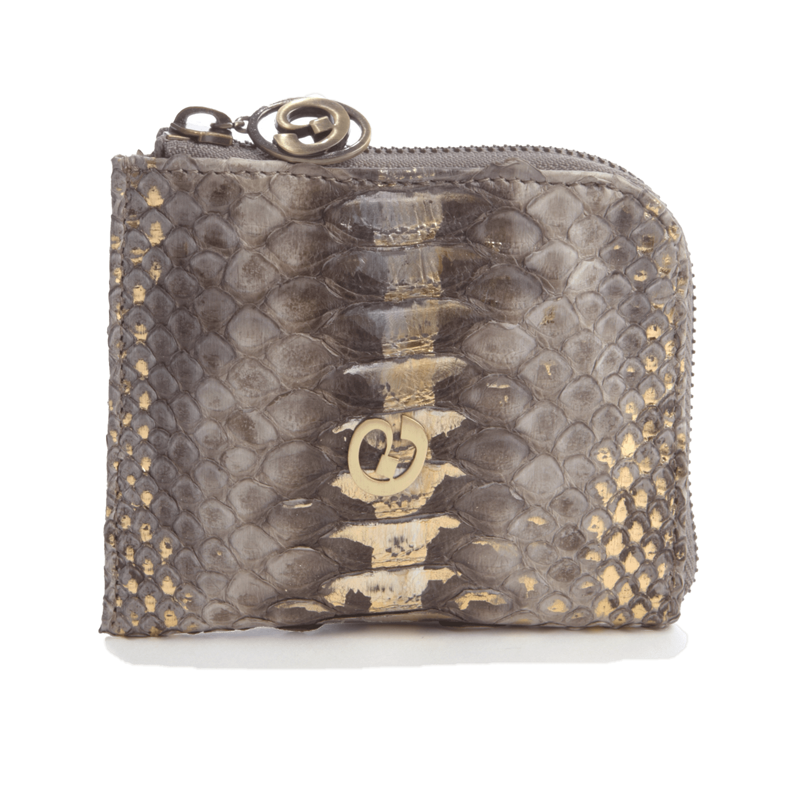 FL by NADA SAWAYA Wallet Small Square Zip-Around Python Wallet