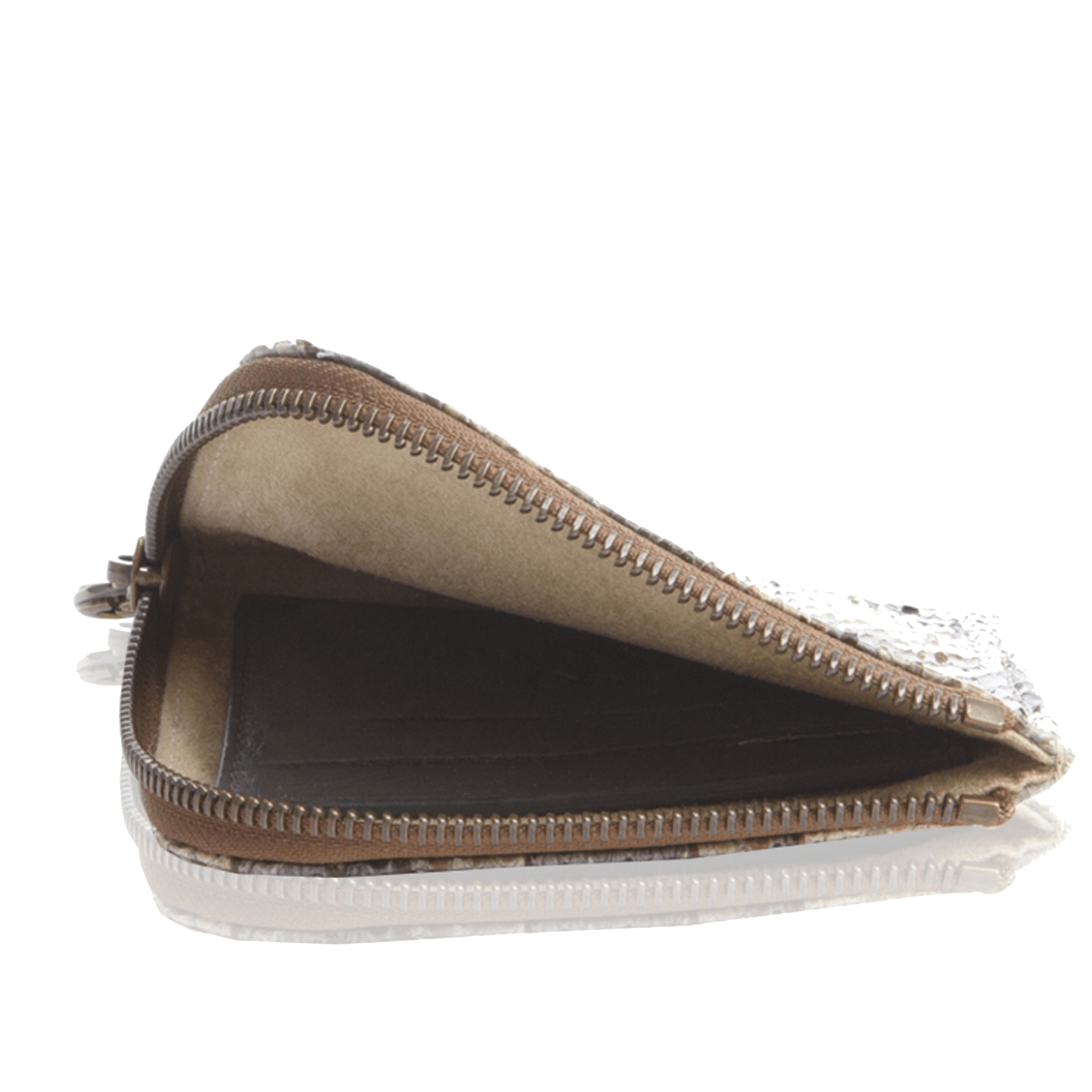 FL by NADA SAWAYA Wallet Multicolor Small Square Zip-Around Python Wallet