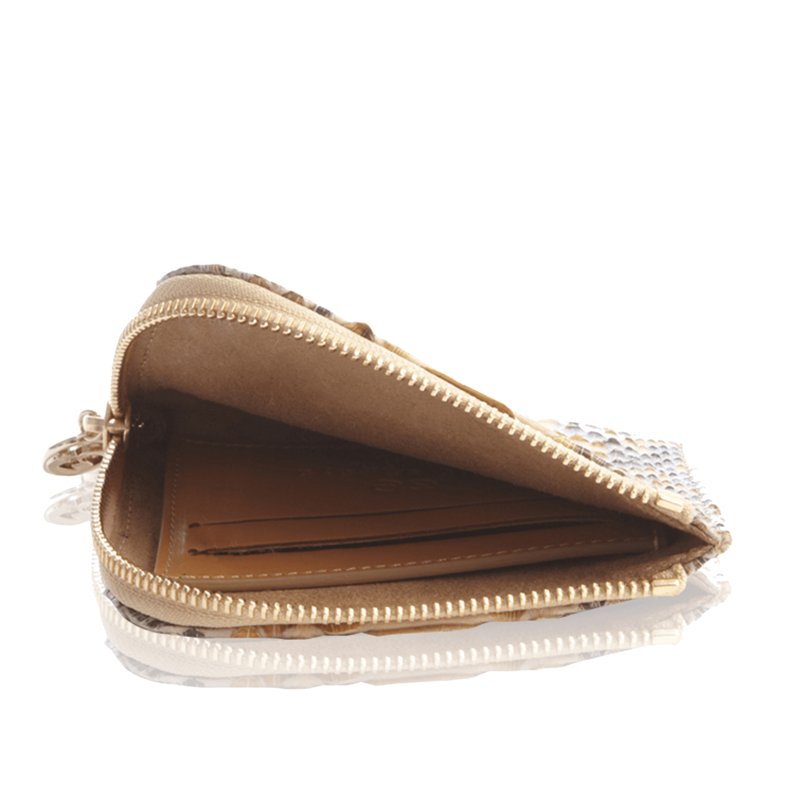 FL by NADA SAWAYA Wallet Natural Small Square Zip-Around Python Wallet