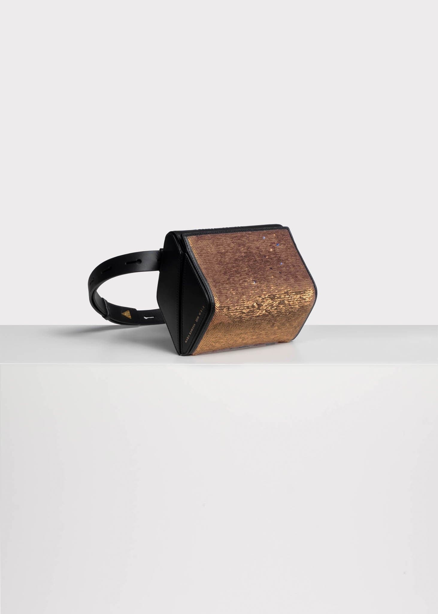 NADA SAWAYA Handbag Midnight Blue Le Sac Ceinture...Je te Veux Glamour