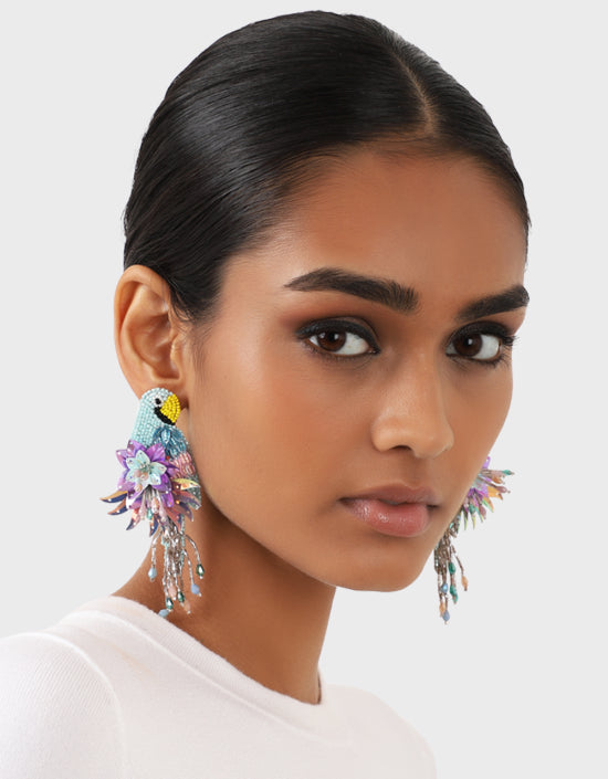 Parrot Earrings Lilac