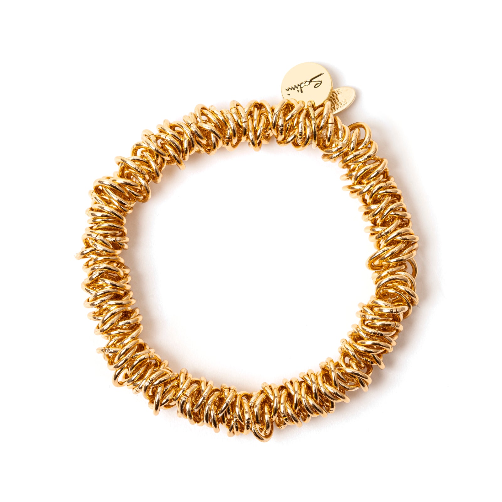 Light elastic bracelet Vasilissa - Gold