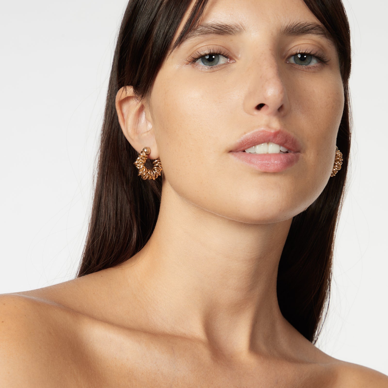 Small hoop earrings Vasilissa - Gold