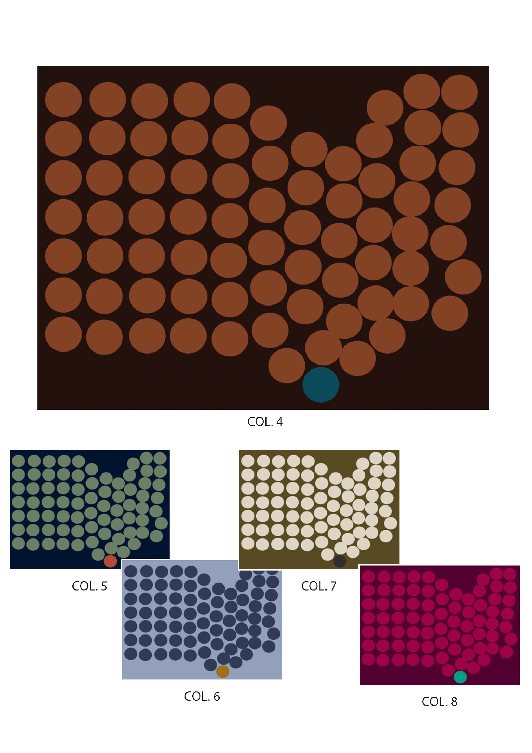 Modern Dots Wool-Silk Scarf  130x180 cm