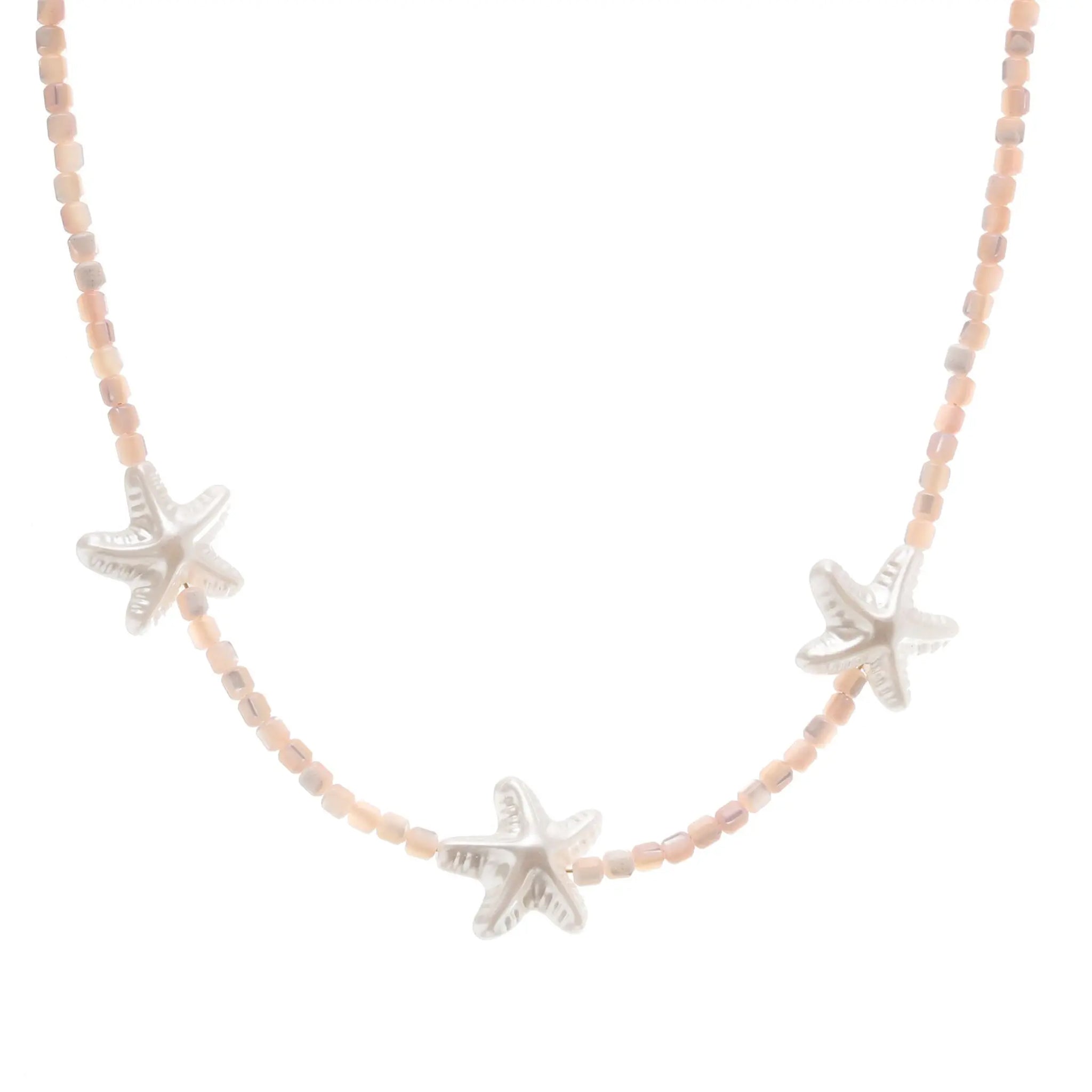 White Starfish Pink