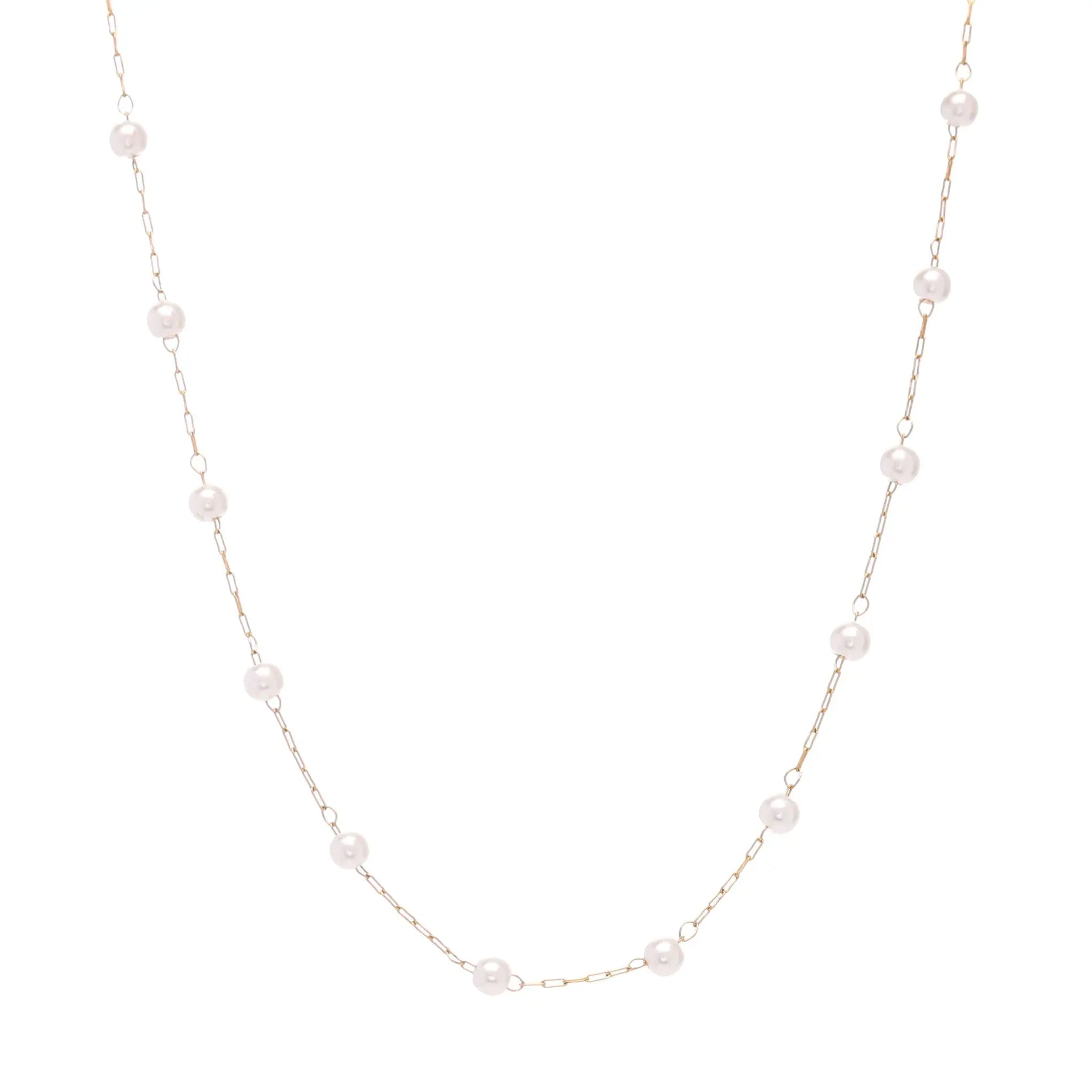 Pearl Rosary St.Steel