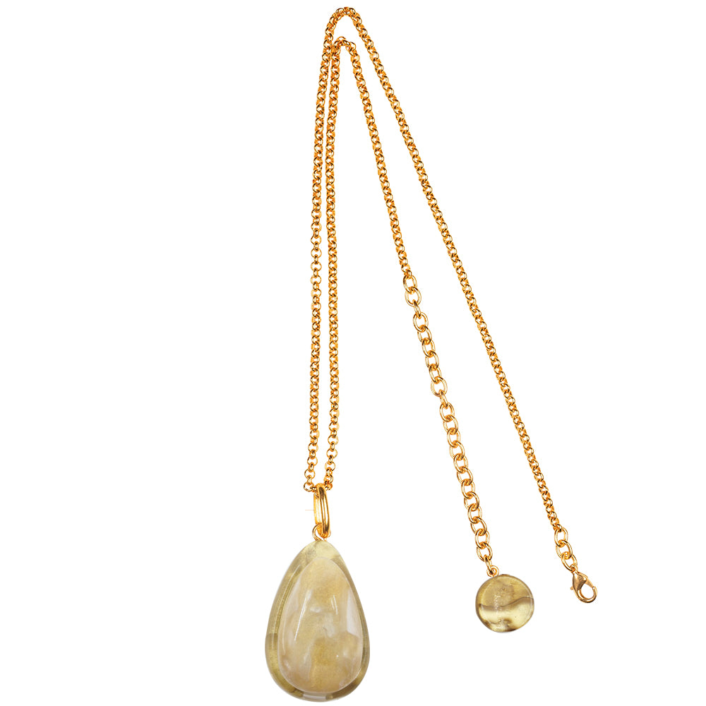 Fedora Reversible Drop Necklace