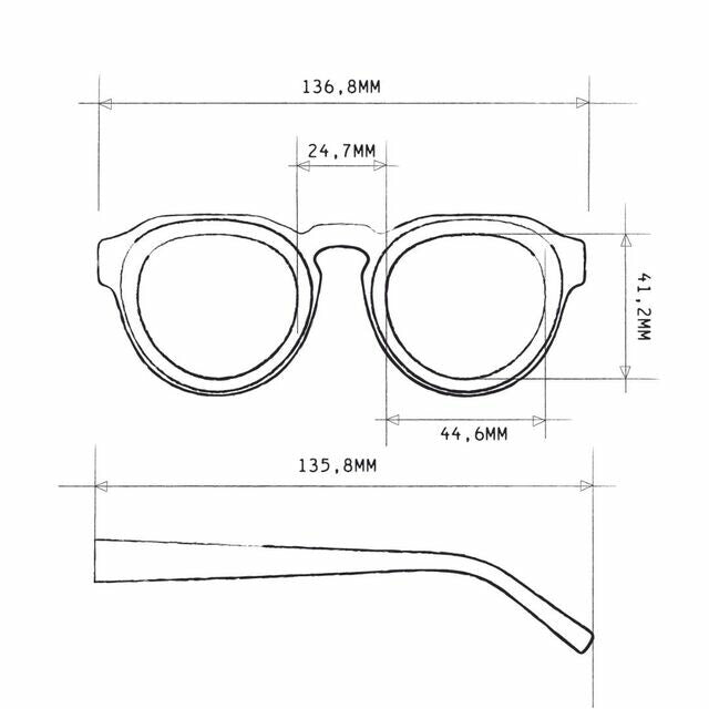 Zeno Round - Sahara Havana Lens Green