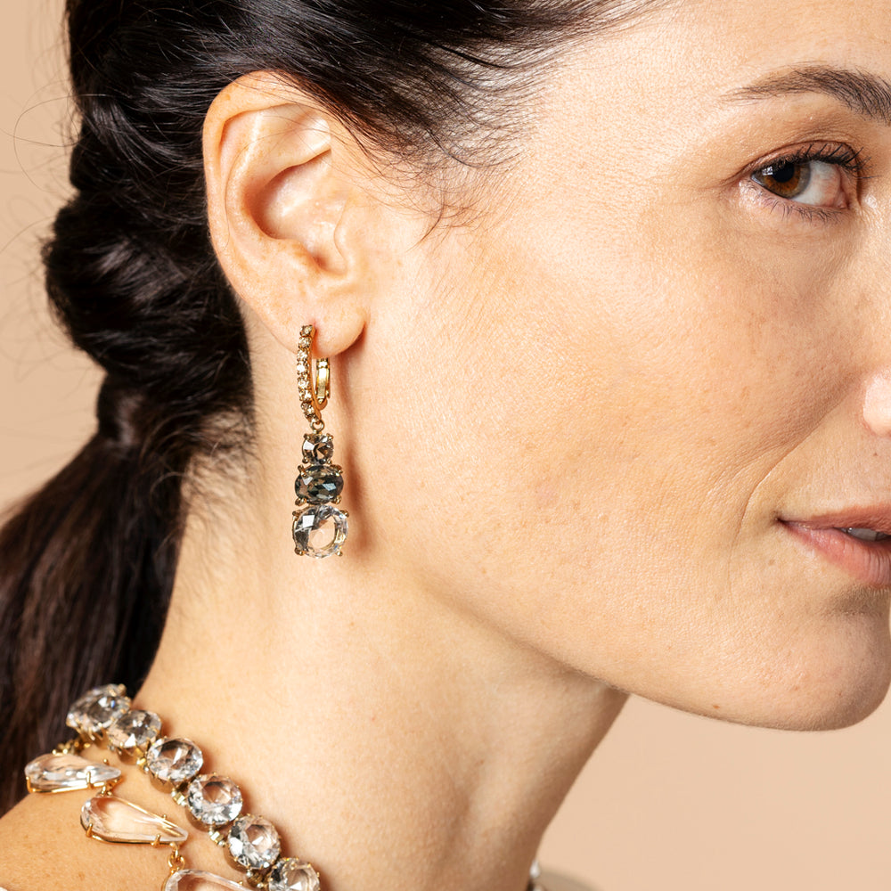 Cardo Graduated Crystal Drop Earrings