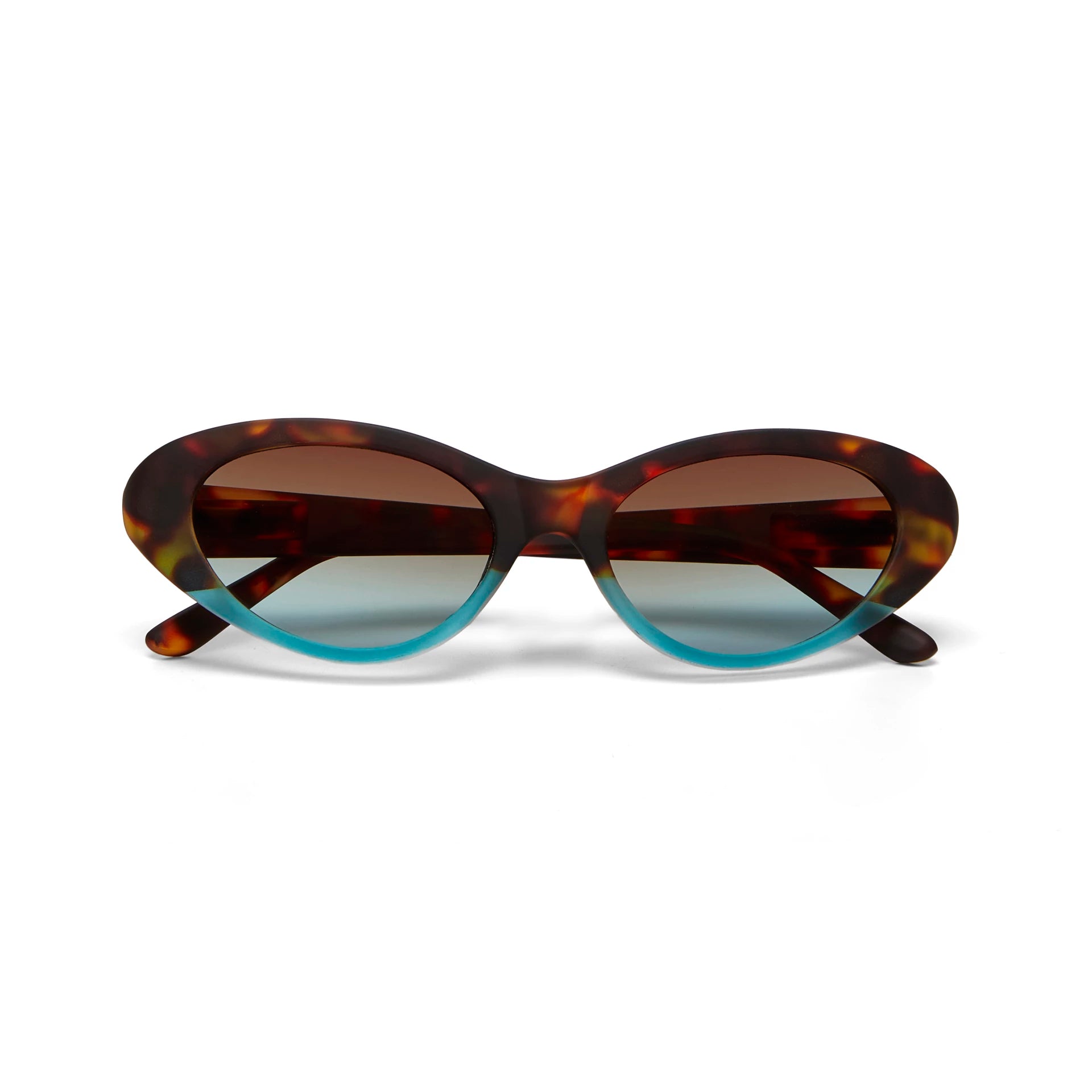 Lina Small Cat Eye - Havana Blue