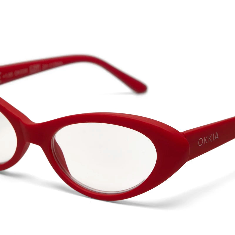 Lina Small Cat Eye - Red