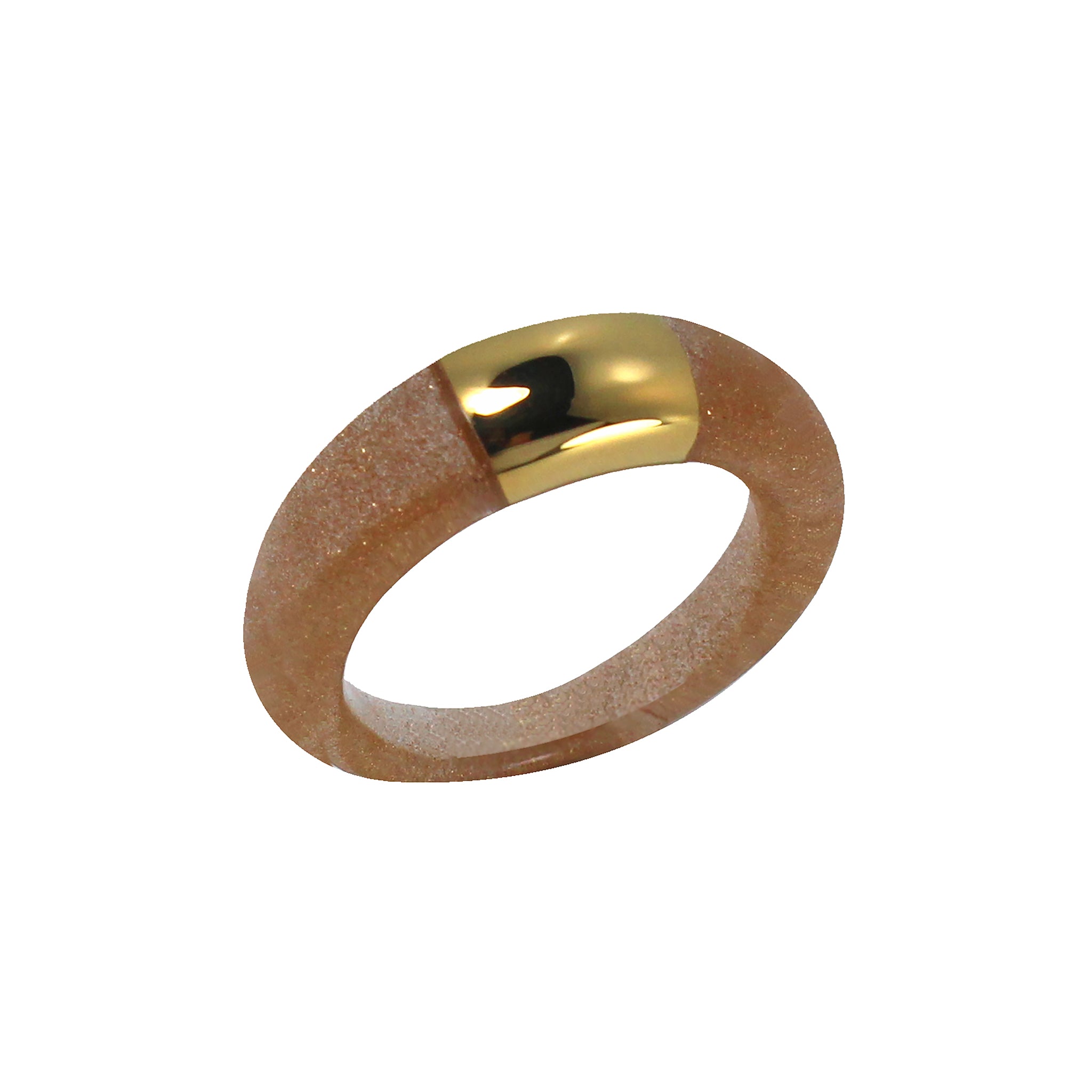 Whisper Ring - Gold  Gold Sandstone