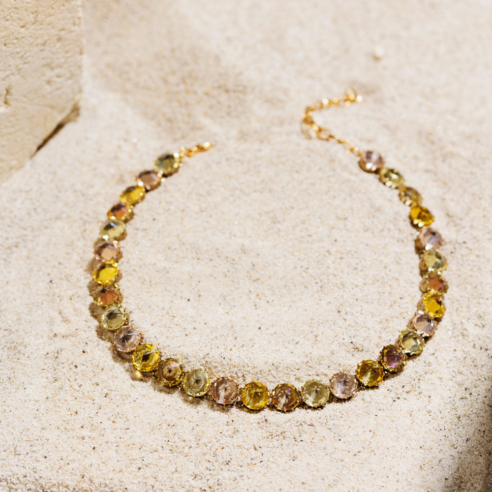 APOLLONIA lemon mix necklace