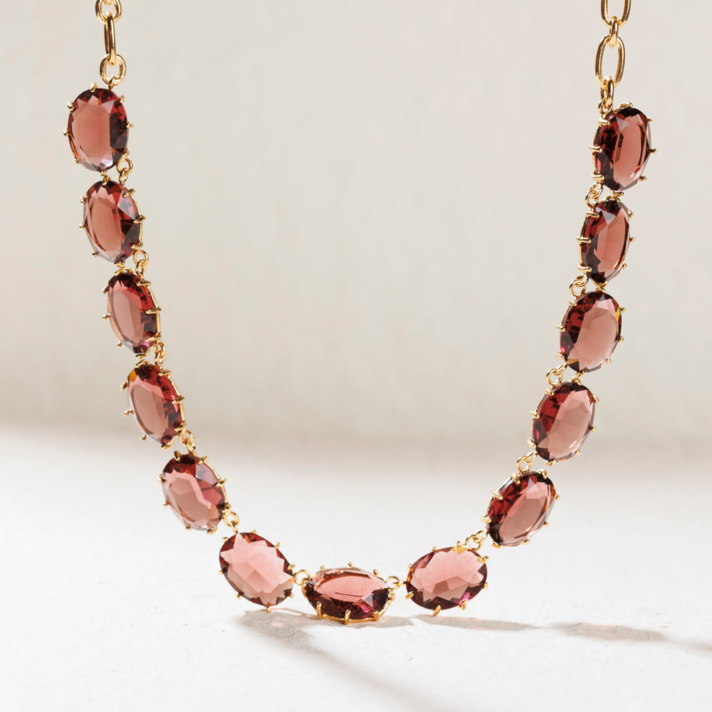 Anita Necklace Garnet