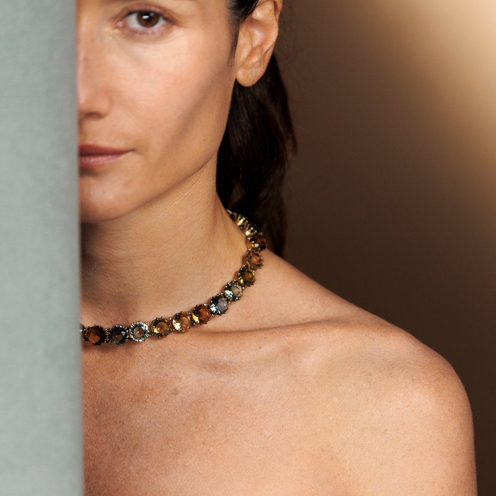 Apollonia Necklace Amber Tourmaline