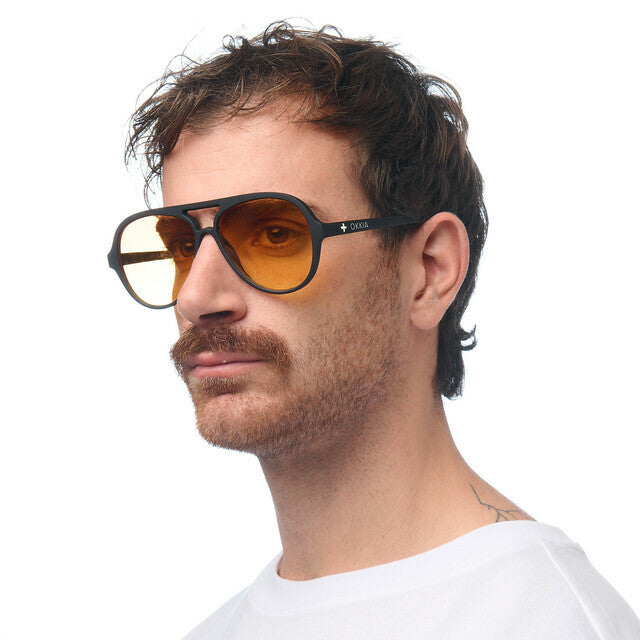 Alessio - Black Lens Yellow