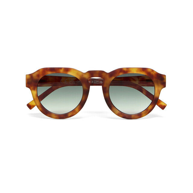 Zeno Round - Sahara Havana Lens Green
