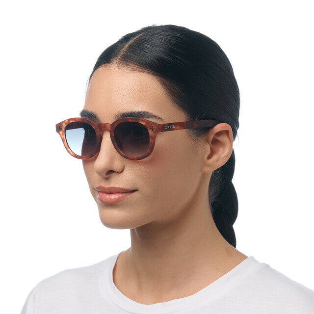Milano - Sahara Havana Green Lenses