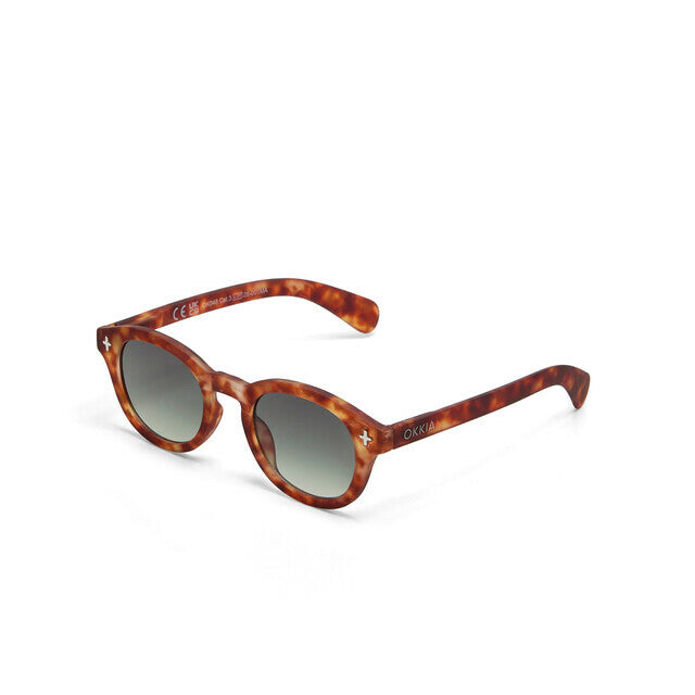 Milano - Sahara Havana Green Lenses