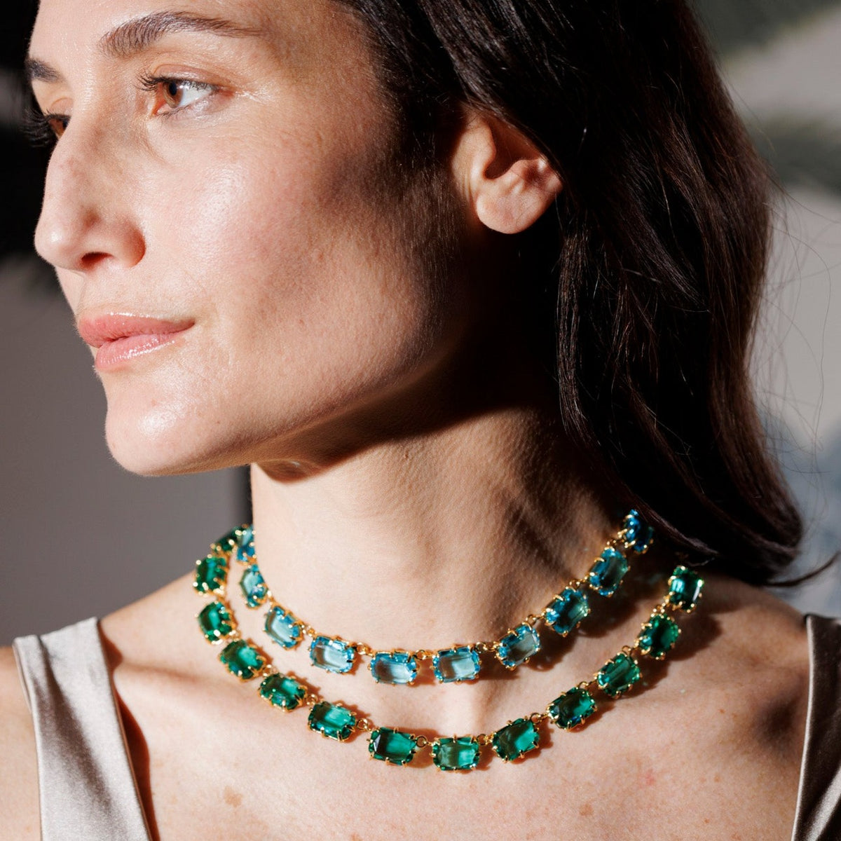 Savina Emerald Necklace