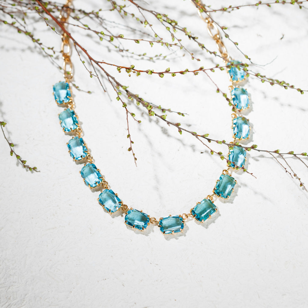 Savina Aqua Necklace