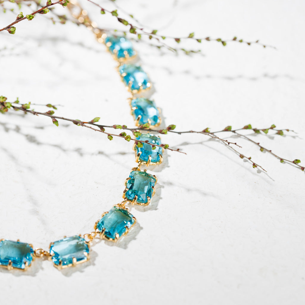 Savina Aqua Necklace