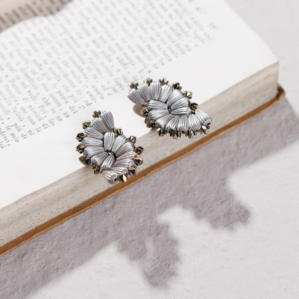 Eclissi Silver Clip Earrings