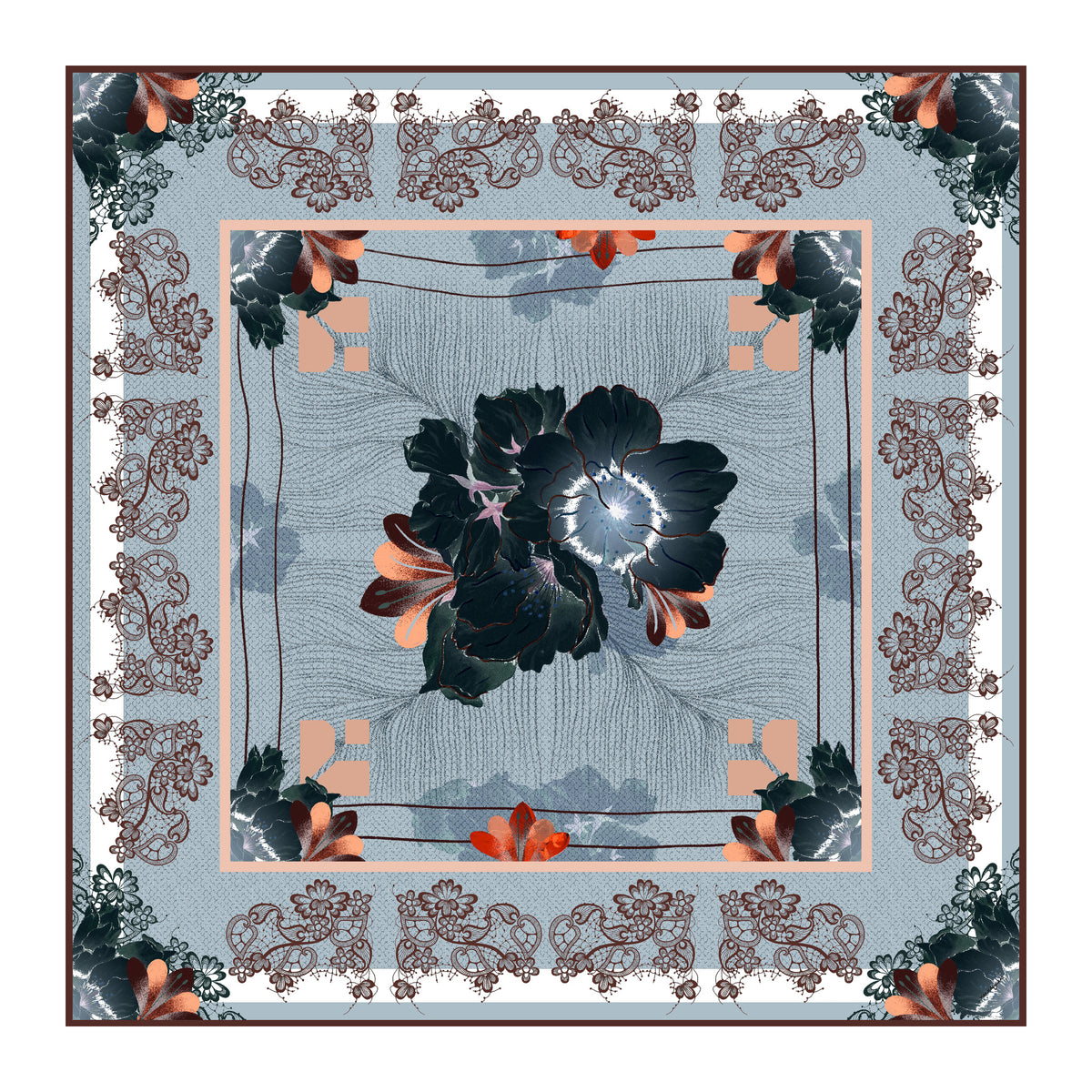 Magarw Wool Scarf 135 x 135 cm