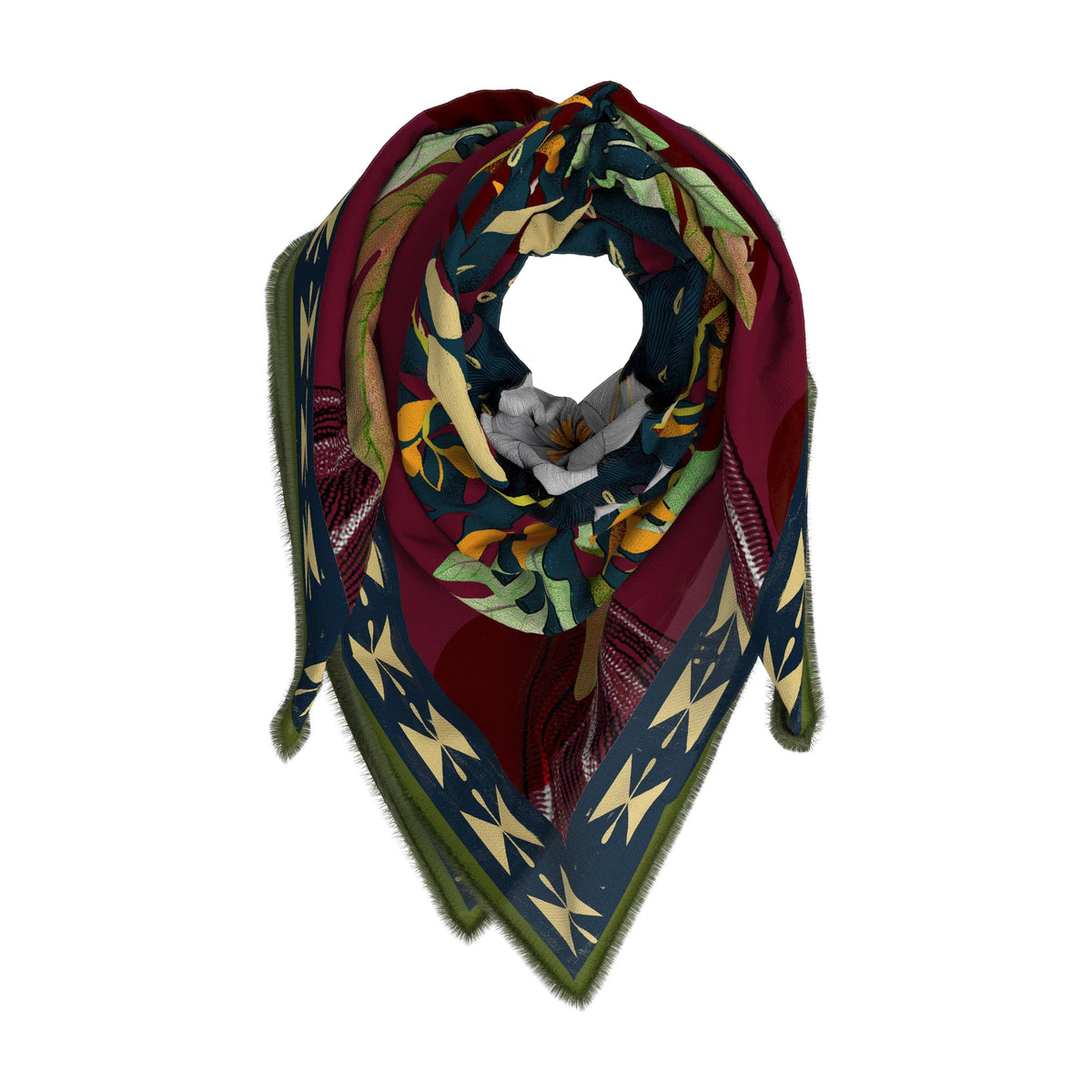 Magarw Wool Scarf 135 x 135 cm