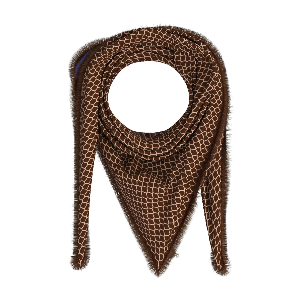 Grido Double Print Wool Bandana 68 x 68 cm