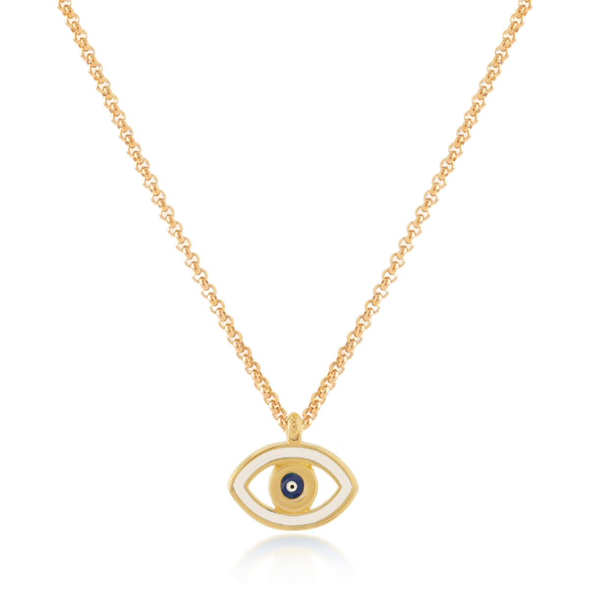 Enamel Eye Drop Necklace
