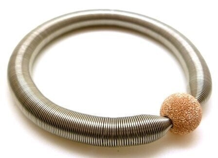 Super Domino Bracelet Diamond Silver 10mm - Rose Gold