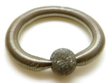 Diamond Silver Domino Ring