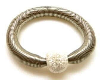 Diamond Silver Domino Ring