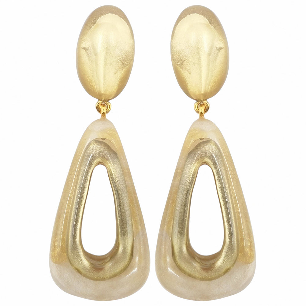 Gervaise Triangle Clip Earrings