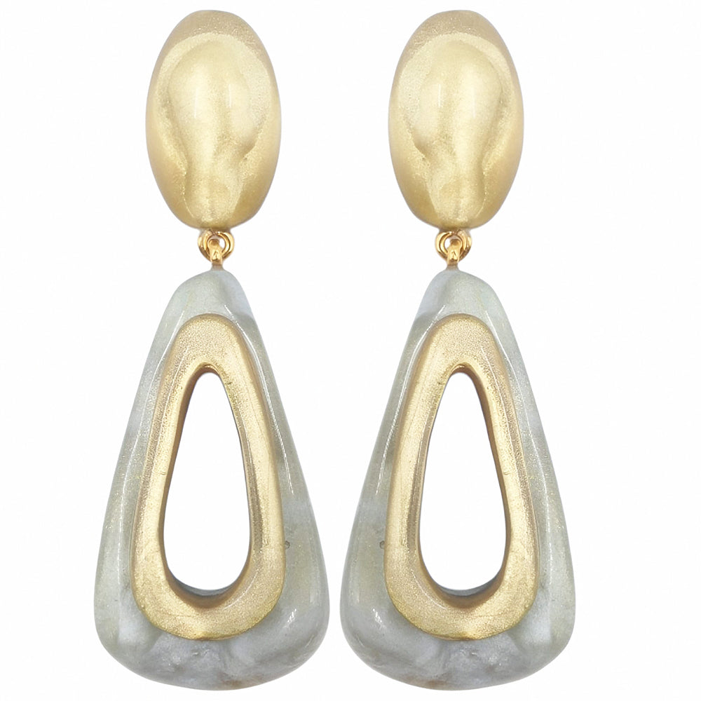 Gervaise Triangle Clip Earrings