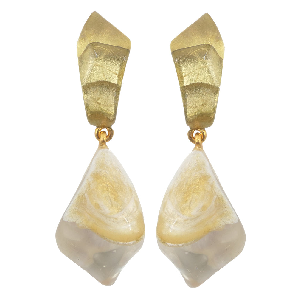 Ronna Pebble Clip Earrings