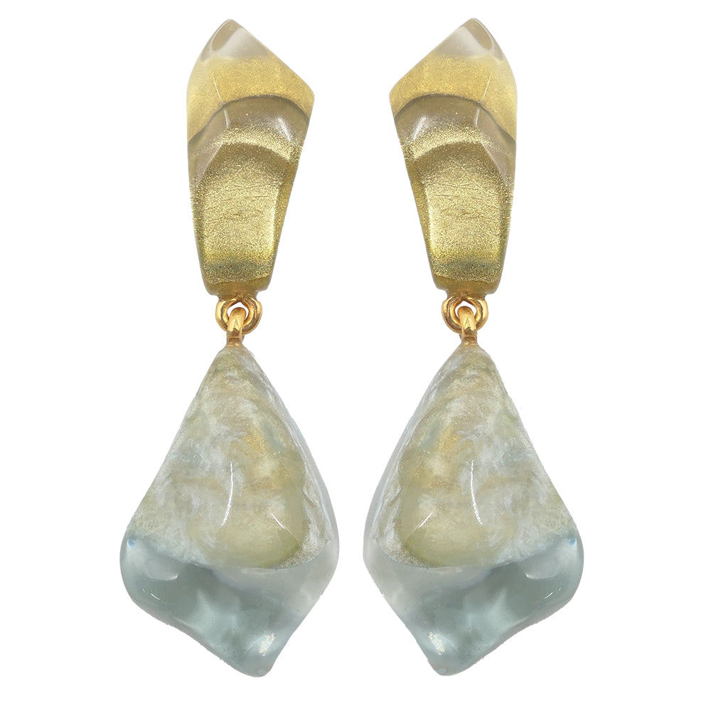 Ronna Pebble Clip Earrings