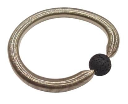 Superdomino Bracelet Volcanic Lava Stone 12mm - Black