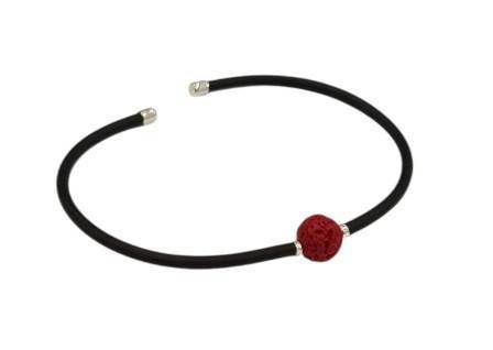 Minimal Red Lava Bracelet 6mm